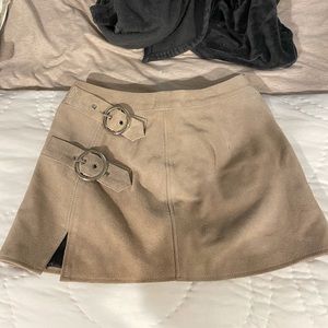 Free People never worn still with tags suede real leather mini skirt